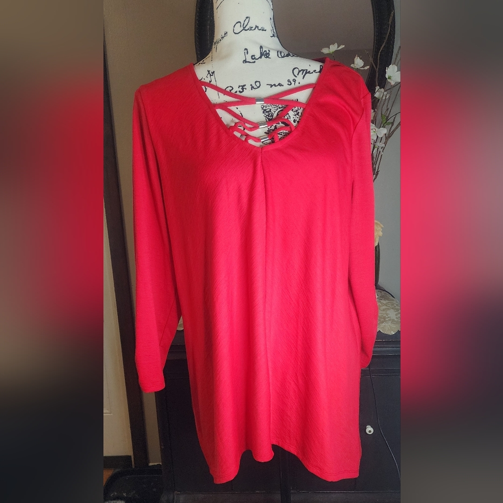 Red blouse